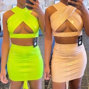 Two piece skirt set